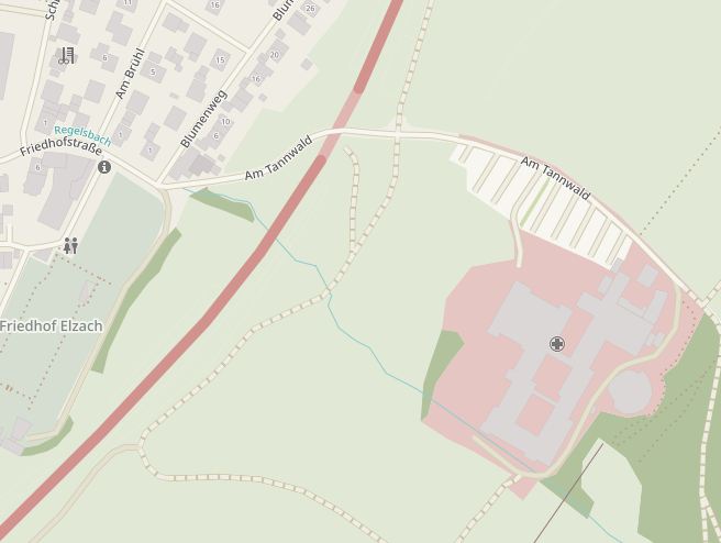 Kartenausschnitt mit Standort